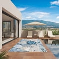 thumbnail image 2 of Blue Turtle Coastal Outdoor Rug 5x7 Ft, Non Slip Washable Area Rug, Nautical Beach Sea Ocean Coral Patio Rugs Carpet Runner, Large Floor Mat for Indoor/Outdoor Deck Porch Camping, 2 of 8