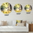 thumbnail image 4 of Designart 'Bright Sunshine Through The Forest Trees Iv' Traditional Wall Clock, 4 of 5