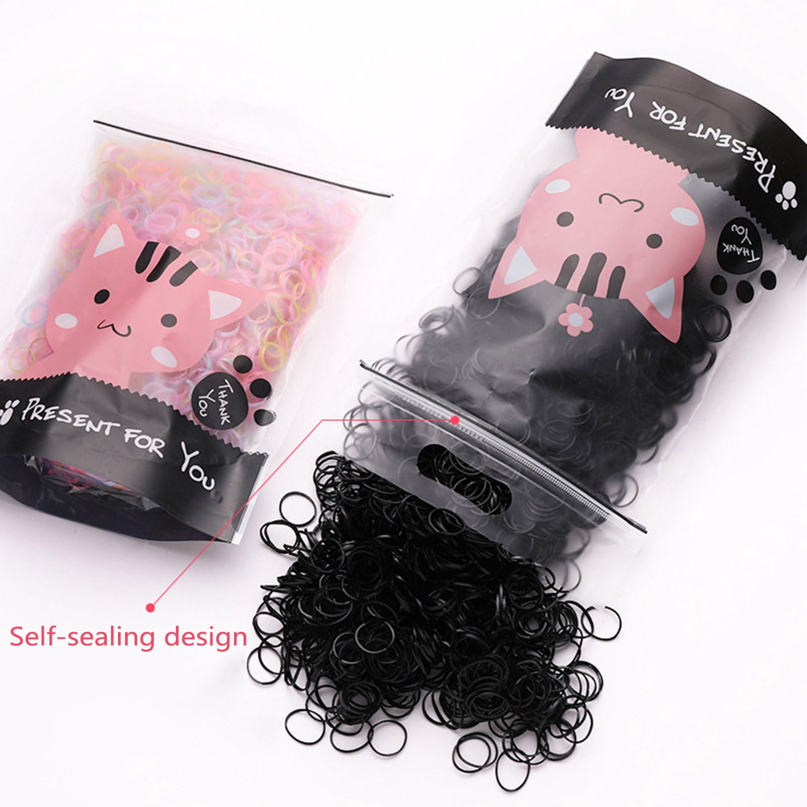 No Damage Hair Ties Baby Girl Hair Ties Elastic Decorative Elastic Hair Ties Thin Ties for Thick Hair Soft Hair Ties for Thin Hair Little Clear Hair Ties Baby Scrunchies for Thin Hair Great Plains Bow