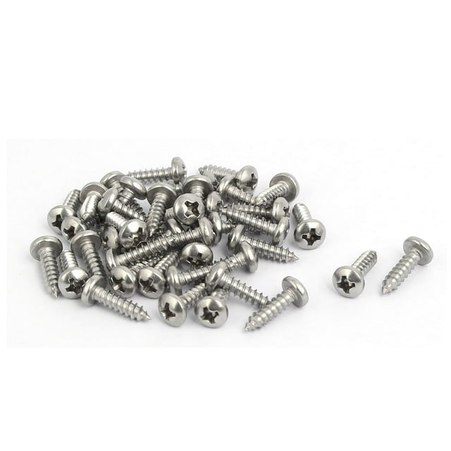 Tornillos de cabeza cónica de cruz M3 5x13mm 316 de acero inoxidable 40 piezas Unique Bargains
