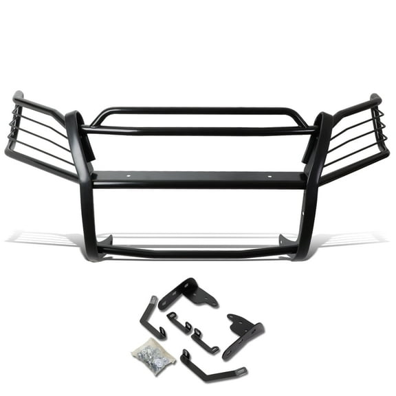 DNA Motoring For 03-08 Honda Pilot Black Mild Steel Full Front End Bumper Brush Grille Guard