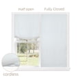 thumbnail image 6 of Everyday Celebration Light Filtering Relaxed Roman Shade,Cordless Hand-Operated Soft Fold Linen Blend Blind 39x64" White, 6 of 8