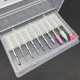 thumbnail image 5 of UDIYO 10Pcs Pro Nail Art Grinding Drill Bits Electric Manicure Bullet Polishing Set, 5 of 7