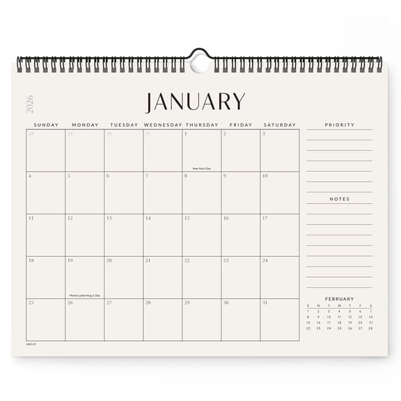 Jotsome Wall Calendar 2026 Minimalist Monthly Planner,11.2"x14.2",Home & Office Wall Decor,Organize from Jan to Dec 2026