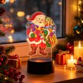 thumbnail image 4 of DIY LED Snowman Rhinestone Art Kit - Tabletop Holiday Decor Lamp - Christmas Family Activity(A), 4 of 6