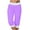 ☪272-Purple, variant on Nuoqisi Joggers for Women - Womens Sweatpants Yoga Lounge Relaxed-fit High Waist Capri Pants for Workout Running
