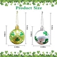thumbnail image 3 of TanSiDing St. Patrick's Day Ornaments Shatterproof Plastic Hanging Decorations Set with Clover Hat Design for Tree Party Home Festival, 3 of 8