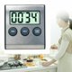 thumbnail image 5 of Temporizador de cocina con cuenta ascendente y descendente, temporizador de cocina digital con diseño moderno de LCD para alarma de pared de encimera de interior, 5 of 5