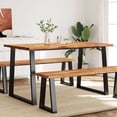 thumbnail image 1 of vidaXL Dining Table with Live Edge 140x80x75 cm Solid Wood Acacia, 1 of 5