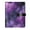 Purple and Black Tie-dye texture, variant on Leather Notebook with Pen Holder Writing Notepad Includes 100 Pages Lined Journal Small Watercolor Splashes and Dots