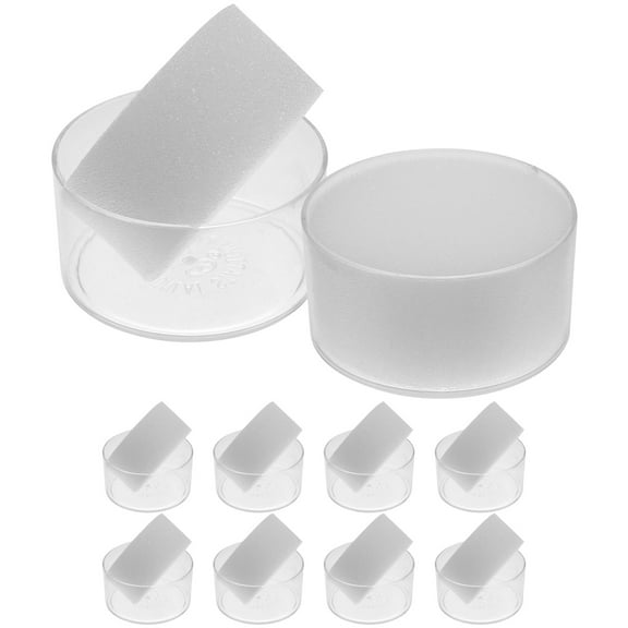 KAKOWELY 10Pcs White Plastic Fingertip Moistener for Money Counting in Banking System
