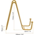 thumbnail image 2 of uxcell Plate Stand for Display, 2Pcs 4.3 Inch Iron Easel Plate Holder Display Stands Metal Decorative Plates for Picture Photo Book, Gold, 2 of 5