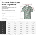 thumbnail image 6 of Lsque Retro Rooster4 pattern Hawaiian Shirt for Men, Unisex Summer Beach Casual Short Sleeve Button Down Shirts-, 6 of 9