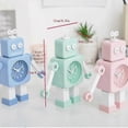 thumbnail image 3 of 2026 Novelty clock student desk robot alarm clock bedside desk Pink, 3 of 3