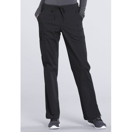 Cherokee Workwear Professionals Women's Scrubs Pant Mid Rise Straight Leg Drawstring WW160