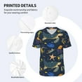 thumbnail image 5 of Rocae Undersea Animals for Breathable Men's Baseball T-Shirt Fashionable Casual Baseball Jersey, Moisture-wicking Sportswear X-Large, 5 of 9
