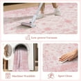thumbnail image 5 of - Alfombra de área rosa de 4 x 6 pulgadas, clásico para sala de estar, lavable a máquina, alfombras rosas para recámara y niñas, alfombra de interior para comedor, cuarto de bebé, deción, 5 of 5