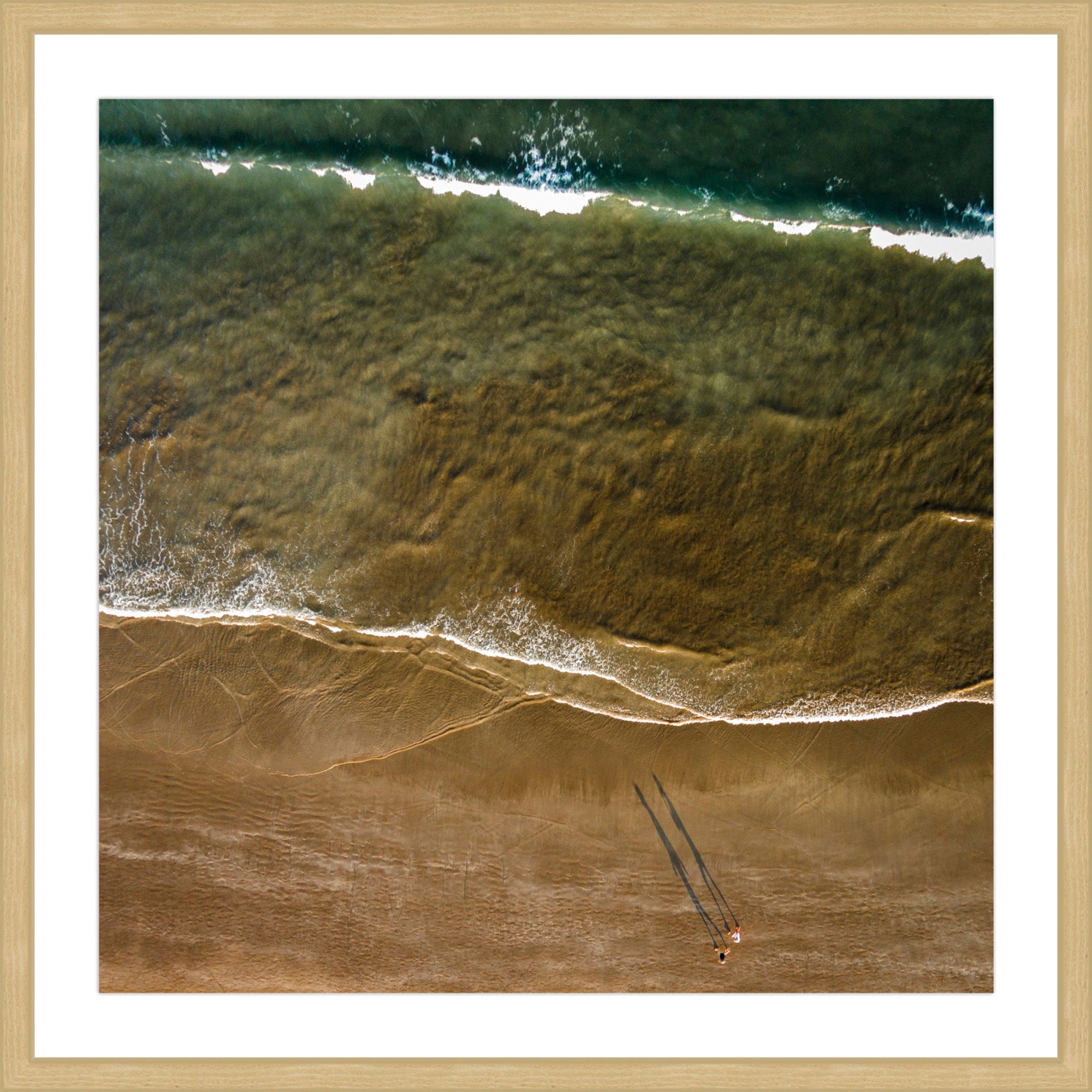 Marmont Hill "Walking the Shore" by Karolis Janulis Framed Painting Art Print