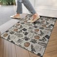 thumbnail image 4 of Beige Gothic Skull Pumpkin Rose Pattern Door Rugs,Washable Non Slip Door Mats Indoor,Decorative Door Mats,Entry Mat Indoor for Entrance,Bedroom,Kitchen,Bathroom,17"x30", 4 of 6