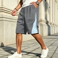 thumbnail image 2 of UAMVSH Big and Tall Men's Athletic Shorts Color Block Basketball Gym Shorts Lightweight Breathable Casual Shorts with Pockets, 2 of 7