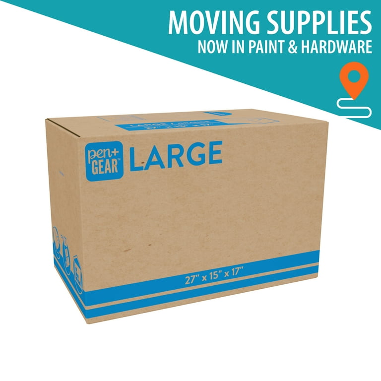 25 pack) Pen+Gear Large Moving Boxes, 27L x 15W x 17H, Kraft