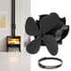 thumbnail image 4 of Wood Stove Fan Heat Powered Fireplace Fan 4 Blades Stove Fan Wood Stove Accessories Silent Operation Log Burner Stove, 4 of 5