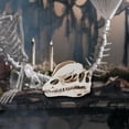 thumbnail image 6 of Dmlowu Animal Skeletons Halloween Decorations, 5x7" Plastic Halloween Skeleton for Home Decor, Spooky Dinosaur Skull Skeleton for Halloween Decorations Outdoor & Infoor, White, 6 of 7