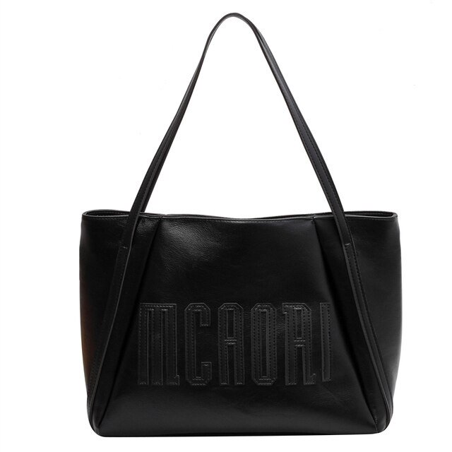 Fashionable Large Capacity Tote Bag With Letter Print