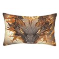 thumbnail image 1 of Fotbe Golden Horned White Dragon Funda de Almohada Decorativa Estilo Occidental, Lujo en Algodón, Fundas para Almohadas King, Cojín Estampado para Decoración del Hogar-20"x30", 1 of 6