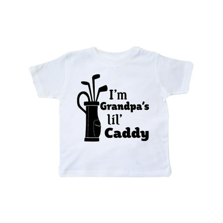 

Inktastic I m Grandpa s Lil Caddy- golf for kids Gift Toddler Boy or Toddler Girl T-Shirt