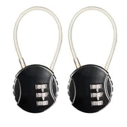 Perfect Life Ideas 2Pk Resettable Combination Numbers Luggage Locks - Backpack Lock, Combination Lock Box, Bookbag Lock for Men, Women - Versatile Gym Locker Lock with Key, Ideal Locks for Suitcases