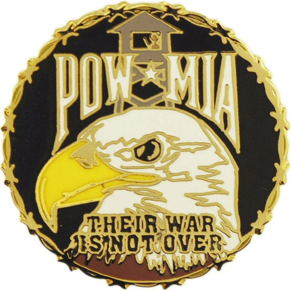 Eagle Emblems P14834 Pin - Pow Mia, Their War Is Not Over - 1 in.