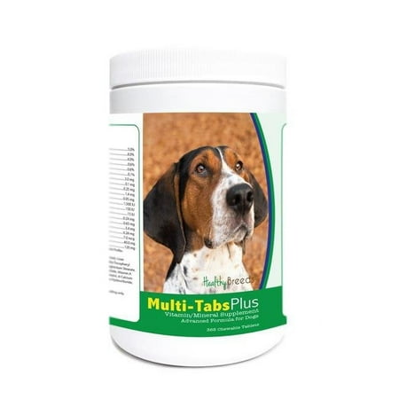 UPC: 0840235179108 | Healthy Breeds 840235179108 Treeing Walker Coonhound Multi-Tabs Plus Chewable Tablets – 365 Count