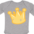 thumbnail image 4 of Inktastic Gold Crown Boys or Girls Long Sleeve Baby Bodysuit, 4 of 5