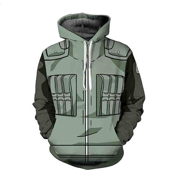 Anime Naruto Hoodie Zipper Coat Tops Thin Hoodies Sweatshirt