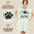 thumbnail image 5 of LazyOne Women's Nightgown, Funny V-Neck Sleep Shirt for Women (Dog Mom, S/M), 5 of 7