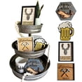 thumbnail image 5 of 4 Pcs Father's Day Tiered Tray Decor Wooden Table Signs Mini Father's Day Wood Sign Dad Ever Tiered Tray Decor For Dad Gift Farmhouse Kitchen Shelf Large Table Centerpieces for Kitchen, 5 of 5