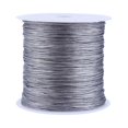 thumbnail image 3 of LAFGUR Knotting Cord,Knitting Rope,100M x 0.8mm Nylon Chinese Knot Cord Rattail Macrame Thread String Gray, 3 of 4