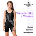 thumbnail image 4 of Exxact Sports Sublimated Youth Girls Wrestling Singlet – High-Cut, Full-Coverage Kids Wrestling Singlets For Girls (Butterfly, YL), 4 of 7