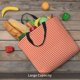 thumbnail image 5 of Easygdp Orange Gingham Bolsa Tote para Mujer, Bolso de Hombro para Trabajo, Playa, Viajes, Compras y Supermercado, 5 of 7