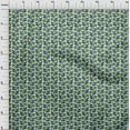 thumbnail image 3 of oneOone Polyester Lycra Fabric Leaves & Floral Block Print Sewing Fabric BTY 56 Inch Wide, 3 of 4