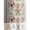 thumbnail image 6 of Vintage Flower Bird Butterfly Herb Sheer Curtains 84 Inches Long 2 Panels Country Garden Light Filtering Semi Sheer Window Curtains Drapes for Bedroom Living Room 52"x84", 6 of 7