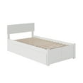 thumbnail image 3 of Orlando Twin XL Platform Bed with Flat Panel Foot Board and 2 Urban Bed Drawers in White, 3 of 8