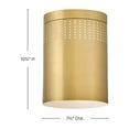 thumbnail image 3 of 83681LCB Lark Casey - 12W 1 LED Small Flush Mount-10.25 Inches Tall and 7.5 Inches Wide-Lacquered Brass Finish, 3 of 11