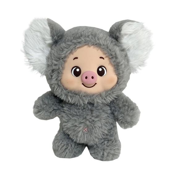 Piggy Pals Koala Collectible Plush Toy, Gray, 8"