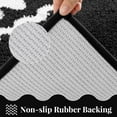 thumbnail image 5 of Findosom 4-Piece Bathroom Rugs Set,Non Slip Absorbent Bath Mat,Machine Washable Microfiber Quick Dry Bath Rug for Bathroom Bedroom Kitchen Shower Tub,Black, 5 of 7