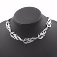 thumbnail image 3 of letairis Collier Style Mode Urbaine pour Hommes Design Flammes Pendentif en Alliage Chaîne de Cou Bijoux, 3 of 8