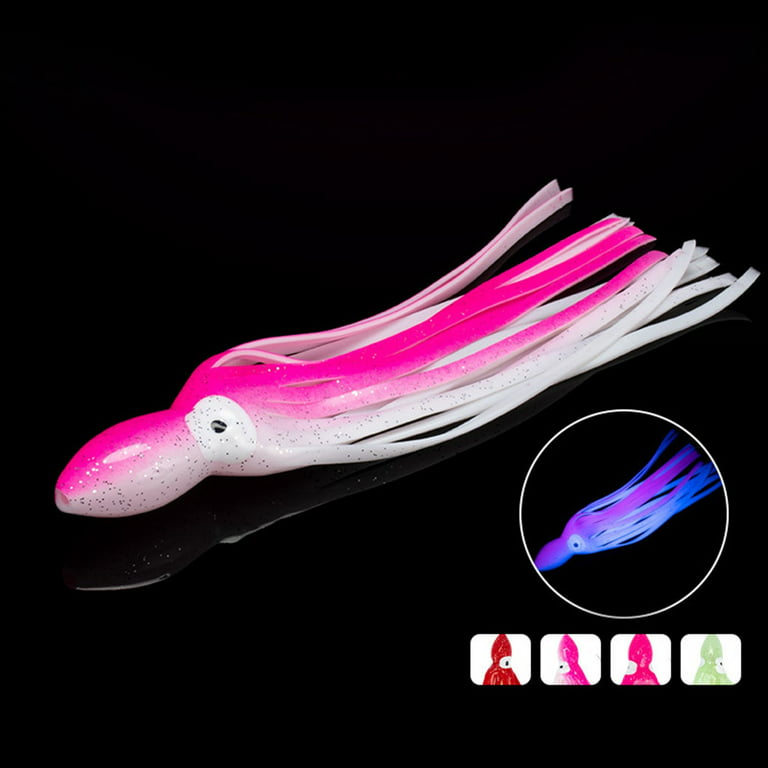 50pcs Soft Octopus Squid Rubber Skirts Plastic Fishing Lures Lot