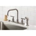 thumbnail image 4 of Kingston Brass FB2148CML Manhattan Two-Handle 2-Hole 8" Centerset Kitchen Faucet in Brushed Nickel, 4 of 7