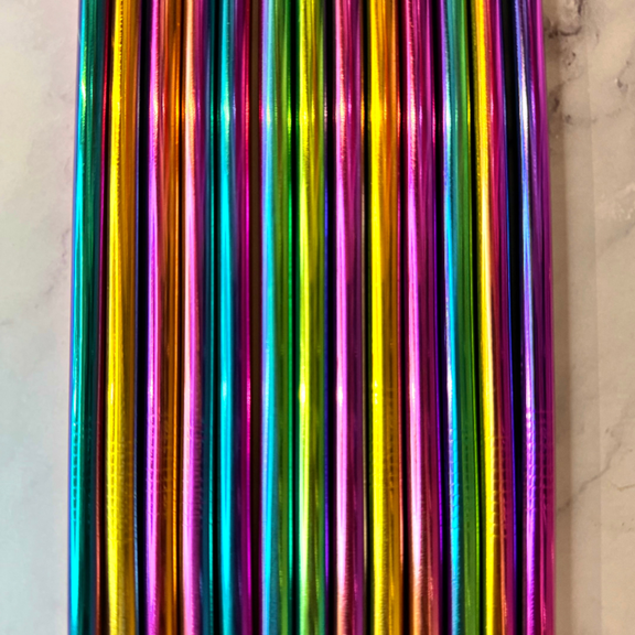 Chroma Straw Set - 40oz stainless steel tumbler straws- Set of 2